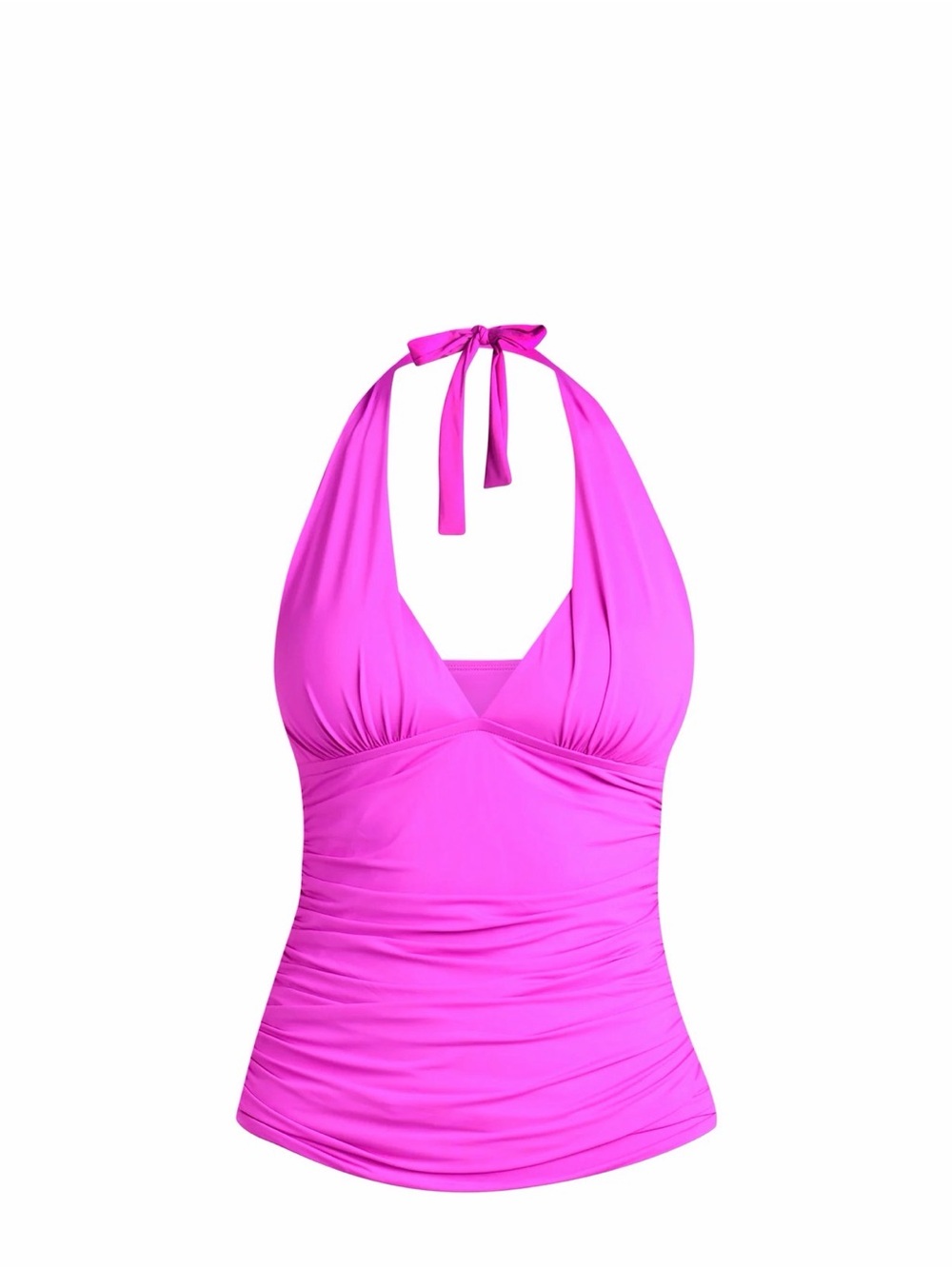 🔘La Blanca “island goddess” V-Neck Halter Tankini Top in “Violet”